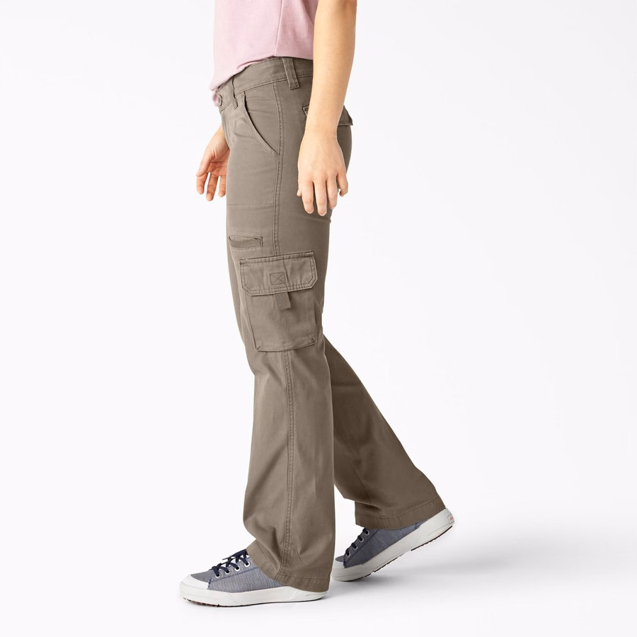 Pantaloni cargo cu croială lejeră pentru femei, cu croială dreaptă