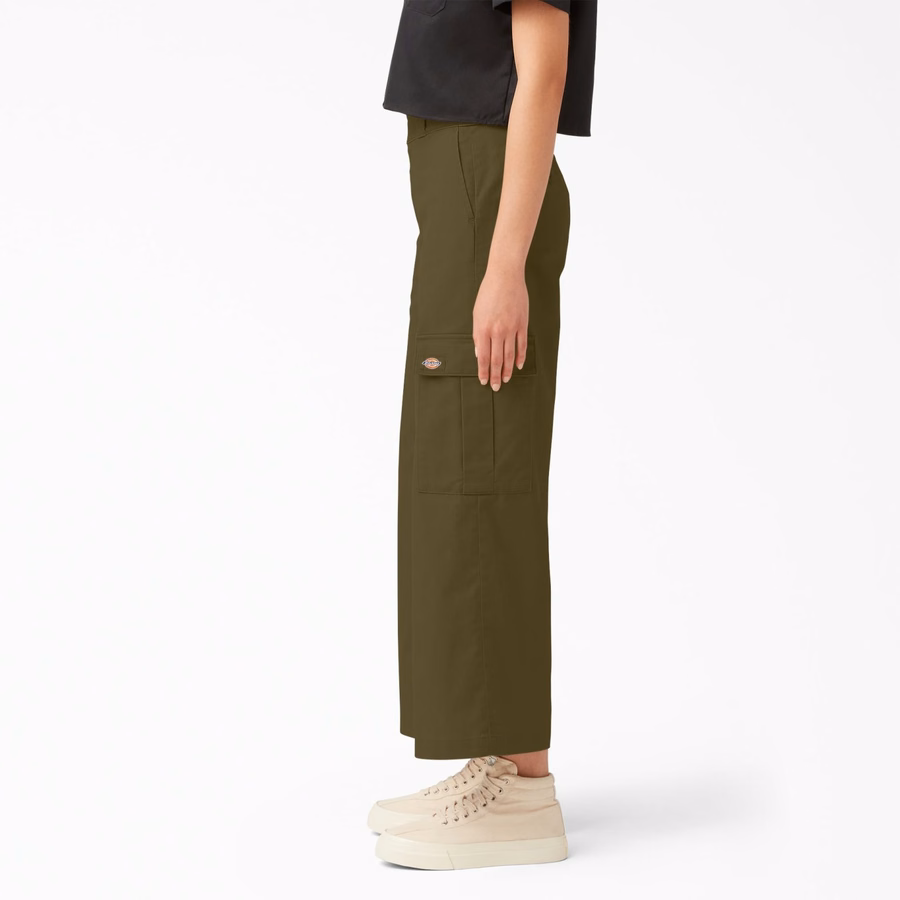 Pantaloni cargo cu croială regulată pentru femei