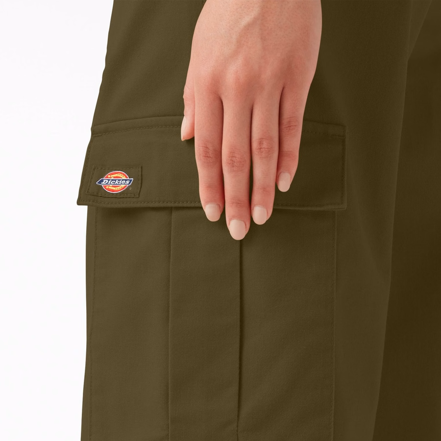 Pantaloni cargo cu croială regulată pentru femei