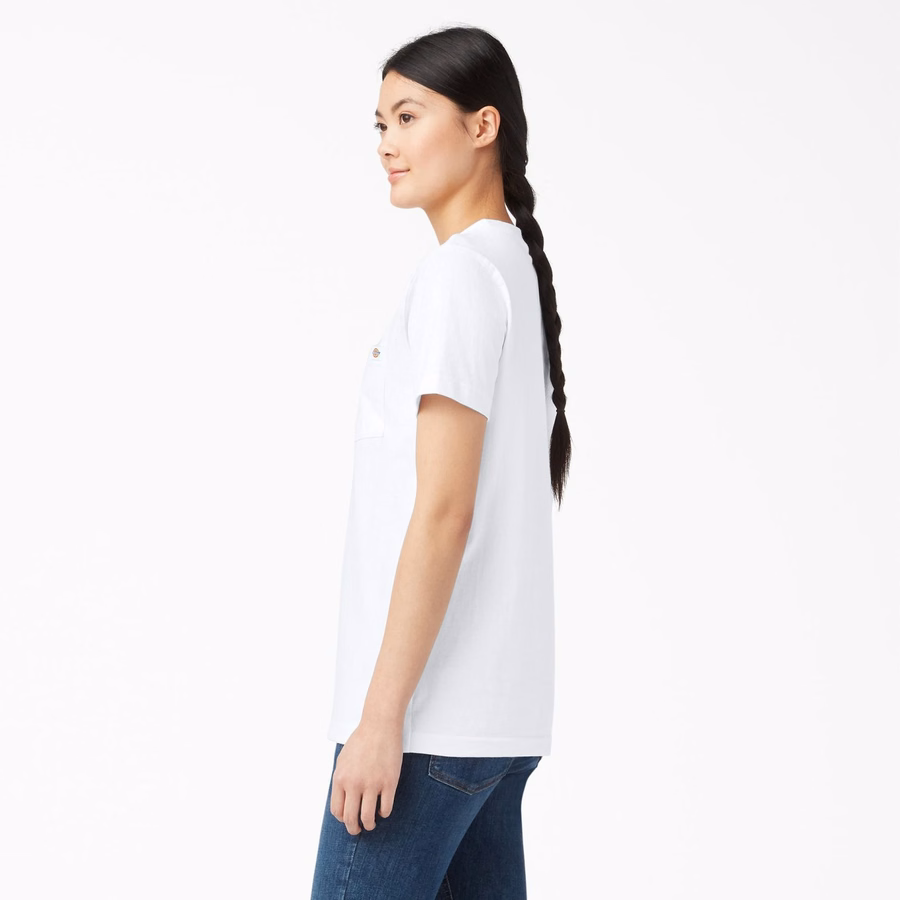 Tricou pentru femei cu mânecă scurtă și buzunar, greutate redusă