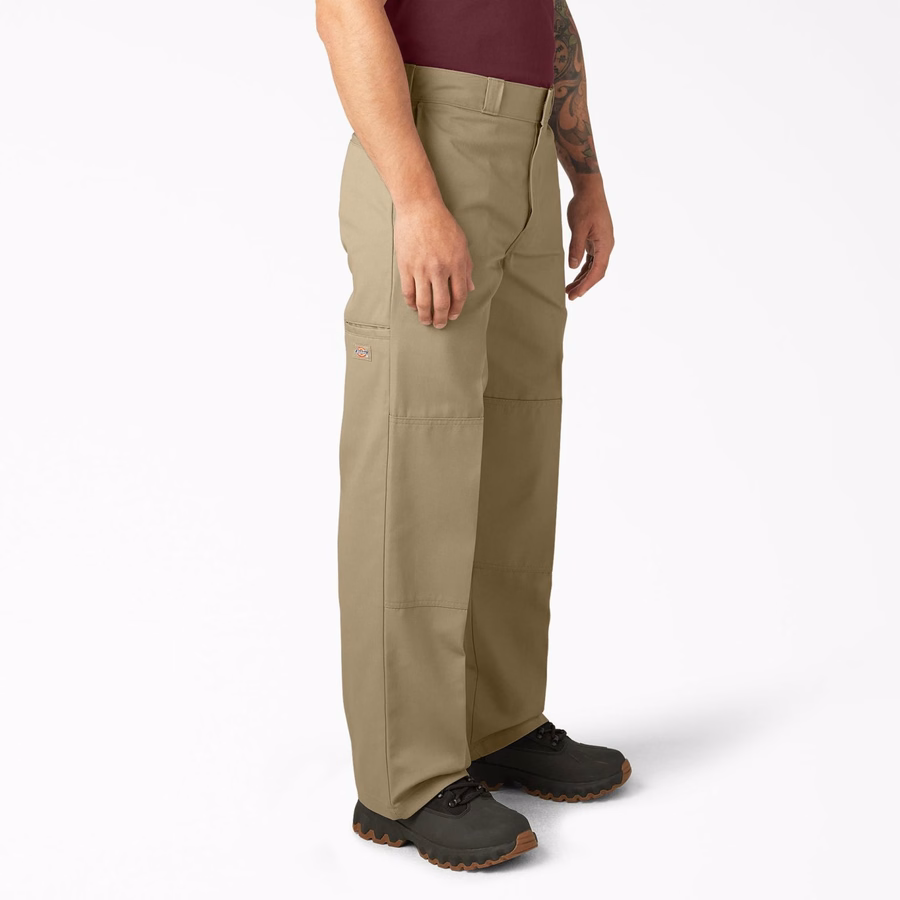 Pantaloni de lucru lejeri cu croială dublă la genunchi