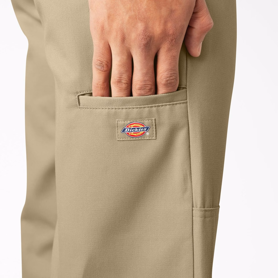 Pantaloni de lucru lejeri cu croială dublă la genunchi