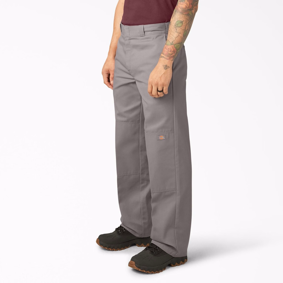 Pantaloni de lucru lejeri cu croială dublă la genunchi