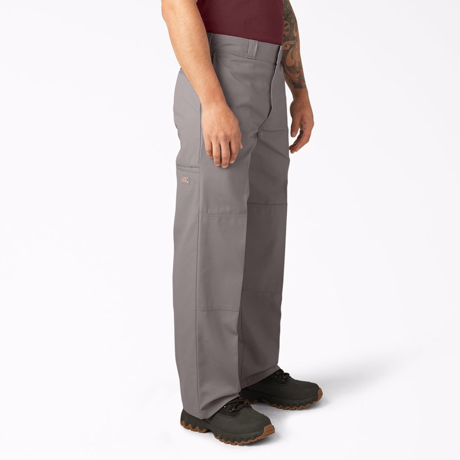 Pantaloni de lucru lejeri cu croială dublă la genunchi
