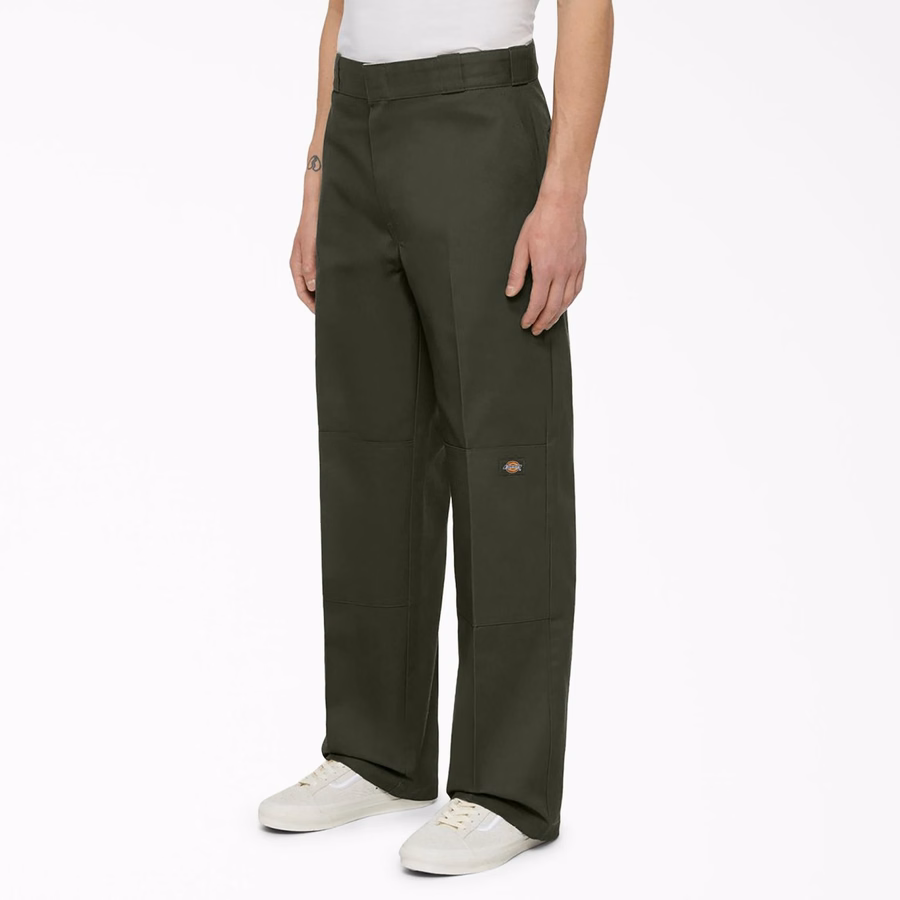 Pantaloni de lucru lejeri cu croială dublă la genunchi
