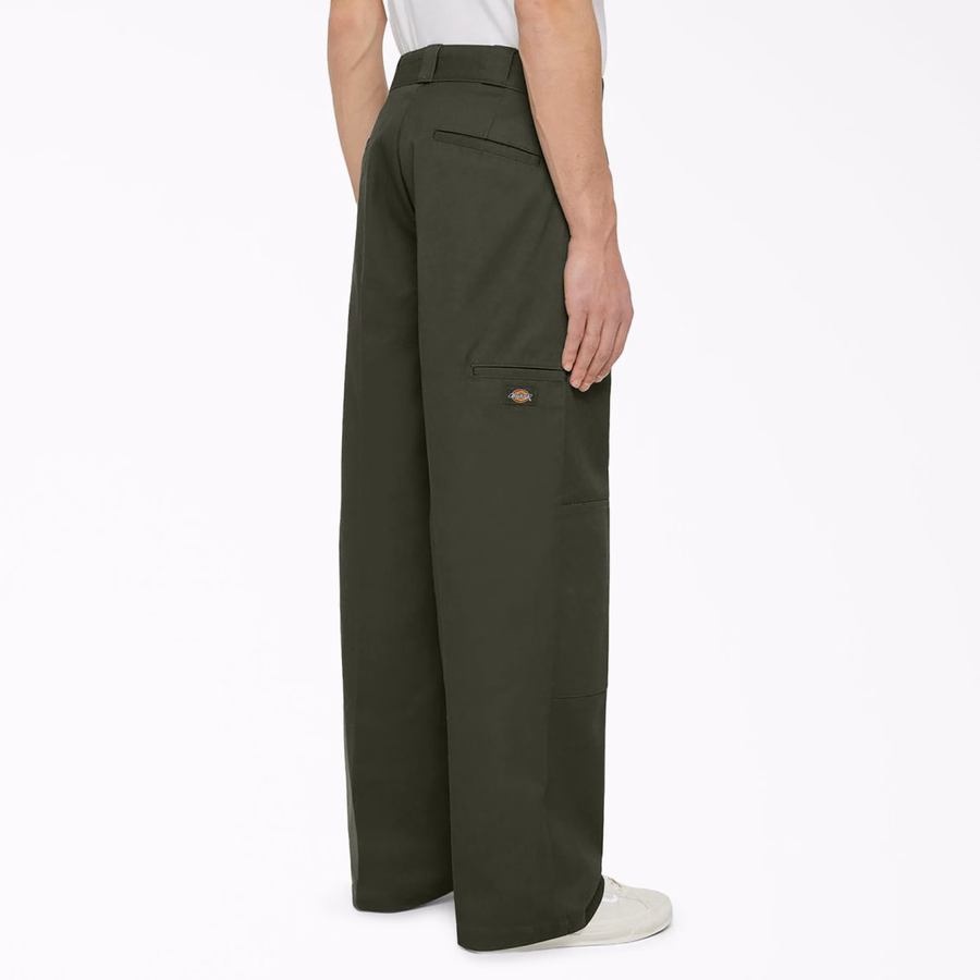 Pantaloni de lucru lejeri cu croială dublă la genunchi
