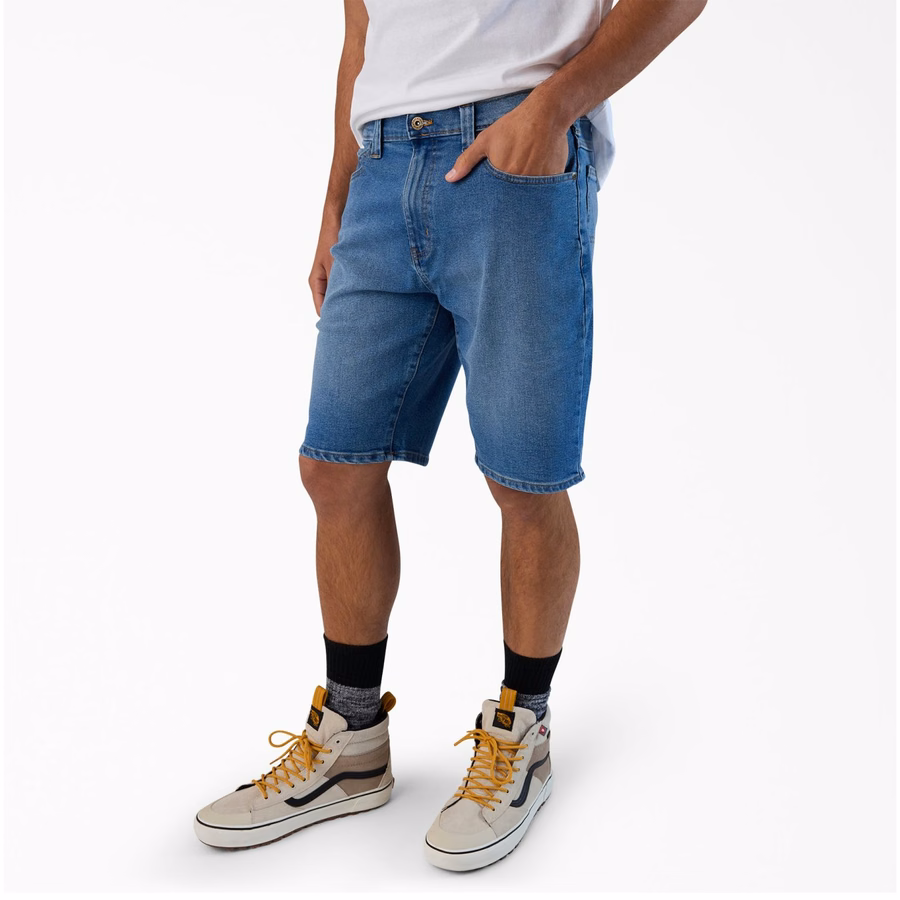 Pantaloni scurți din denim FLEX cu 5 buzunare. 11