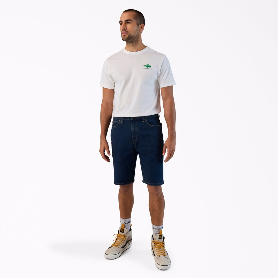 Pantaloni scurți din denim FLEX cu 5 buzunare. 11