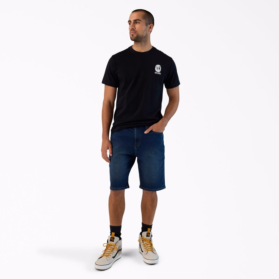 Pantaloni scurți din denim FLEX cu 5 buzunare. 11