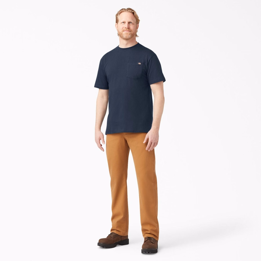 Tricou ușor cu mânecă scurtă și buzunar