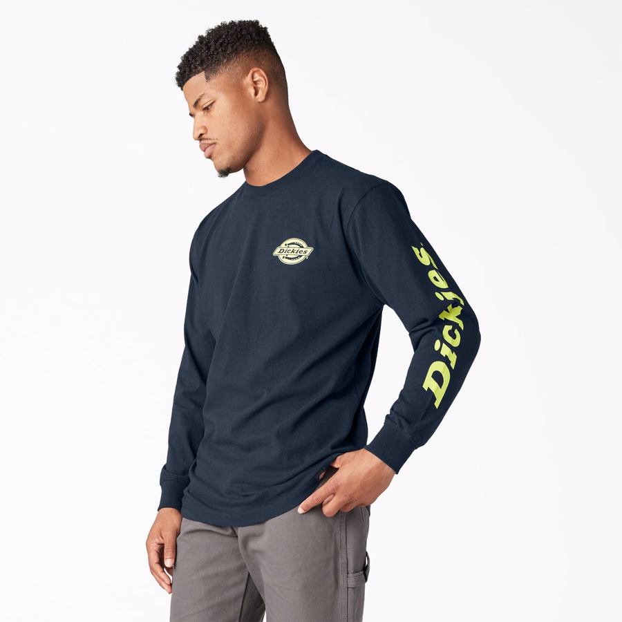 Tricou cu mânecă lungă și logo Heavyweight