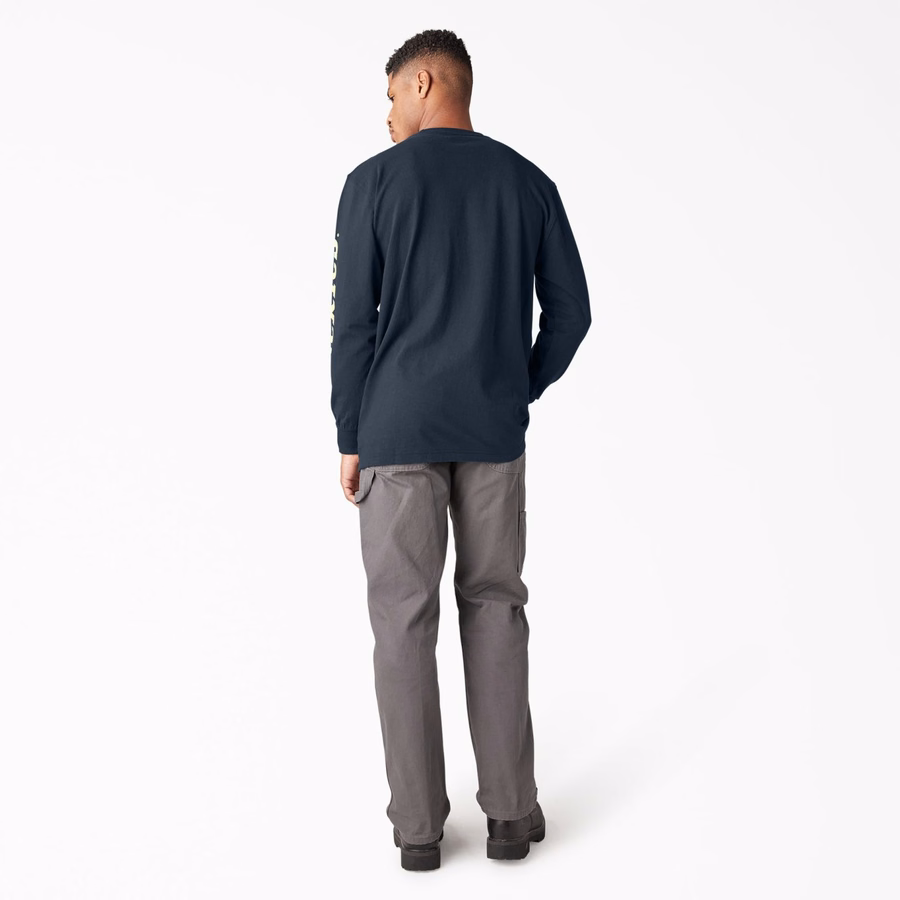 Tricou cu mânecă lungă și logo Heavyweight