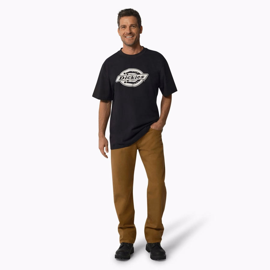 Tricou cu mânecă scurtă și logo Heavyweight