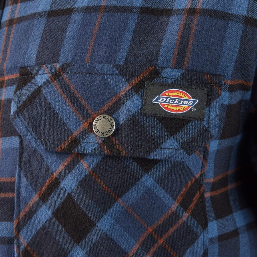 Jachetă tip cămașă din flanel, hidrofugă, căptușită cu fleece