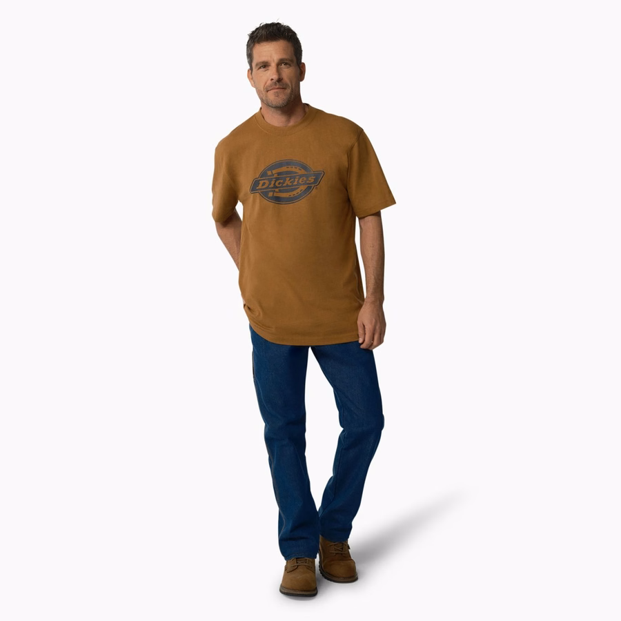 Tricou cu mânecă scurtă și logo Heavyweight