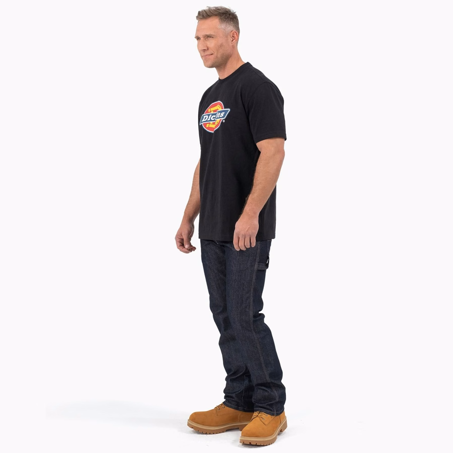 Tricou cu mânecă scurtă și logo grafic tricolor