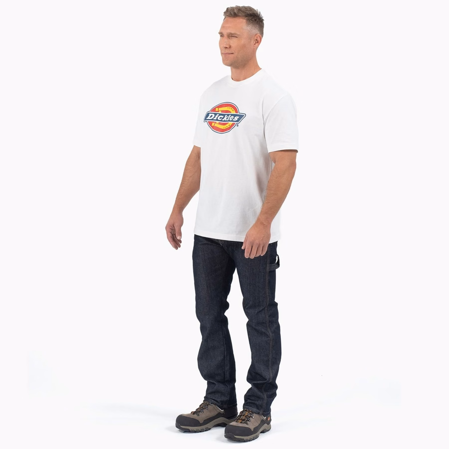 Tricou cu mânecă scurtă și logo grafic tricolor