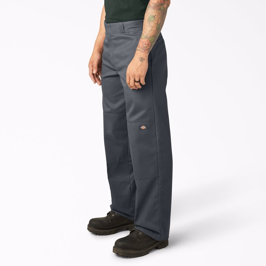 Pantaloni de lucru lejeri cu croială dublă la genunchi