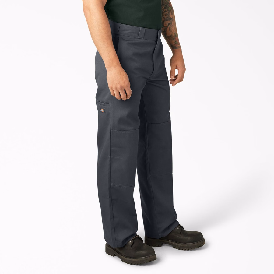 Pantaloni de lucru lejeri cu croială dublă la genunchi