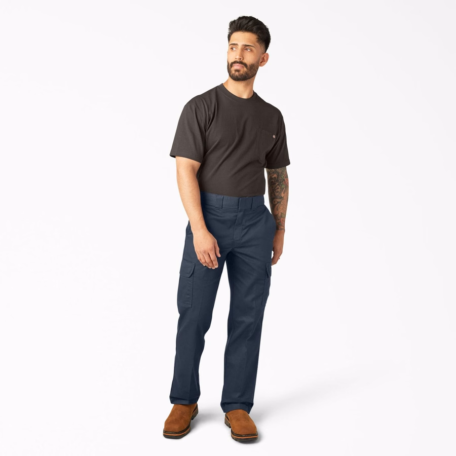 Pantaloni de lucru cargo cu croială relaxată