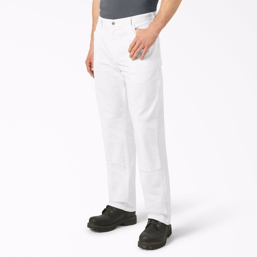 Pantaloni de pictor cu genunchi dublu
