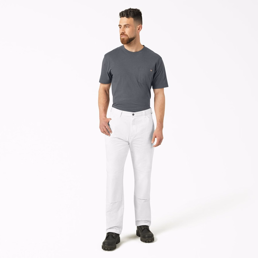 Pantaloni de pictor cu genunchi dublu