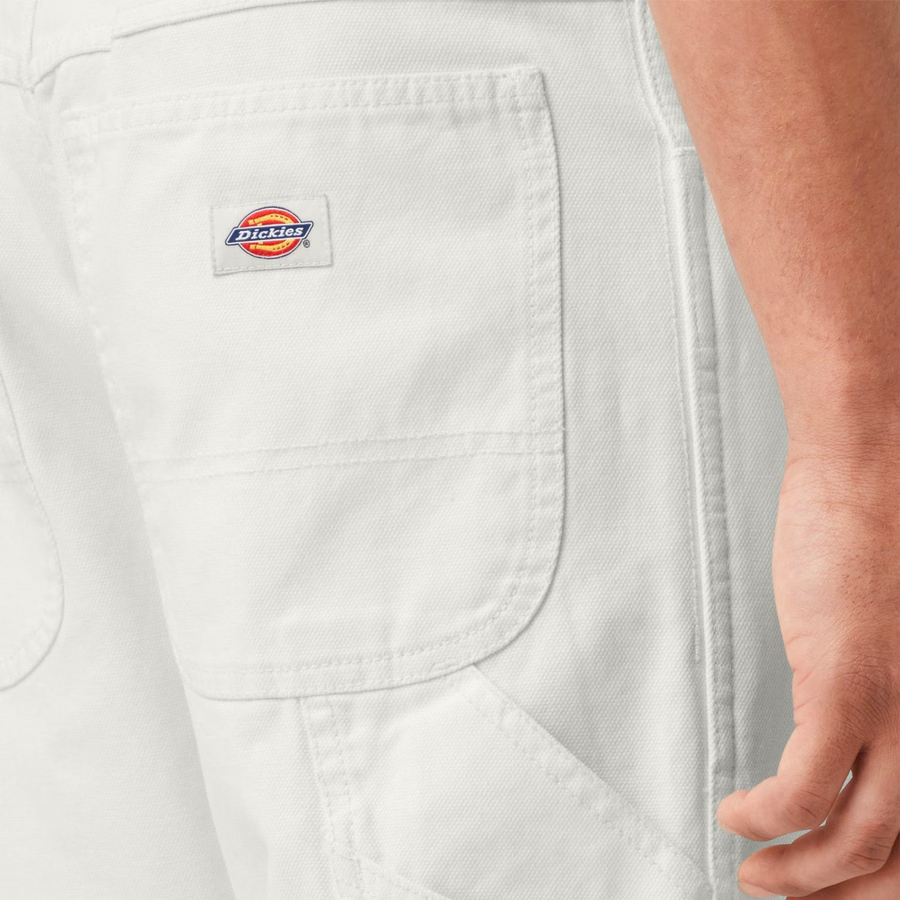 Pantaloni de tâmplărie relaxați, model Duck Stonewashed, croială lejeră