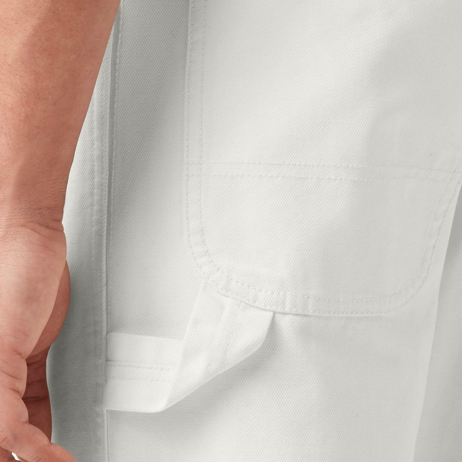 Pantaloni de tâmplărie relaxați, model Duck Stonewashed, croială lejeră