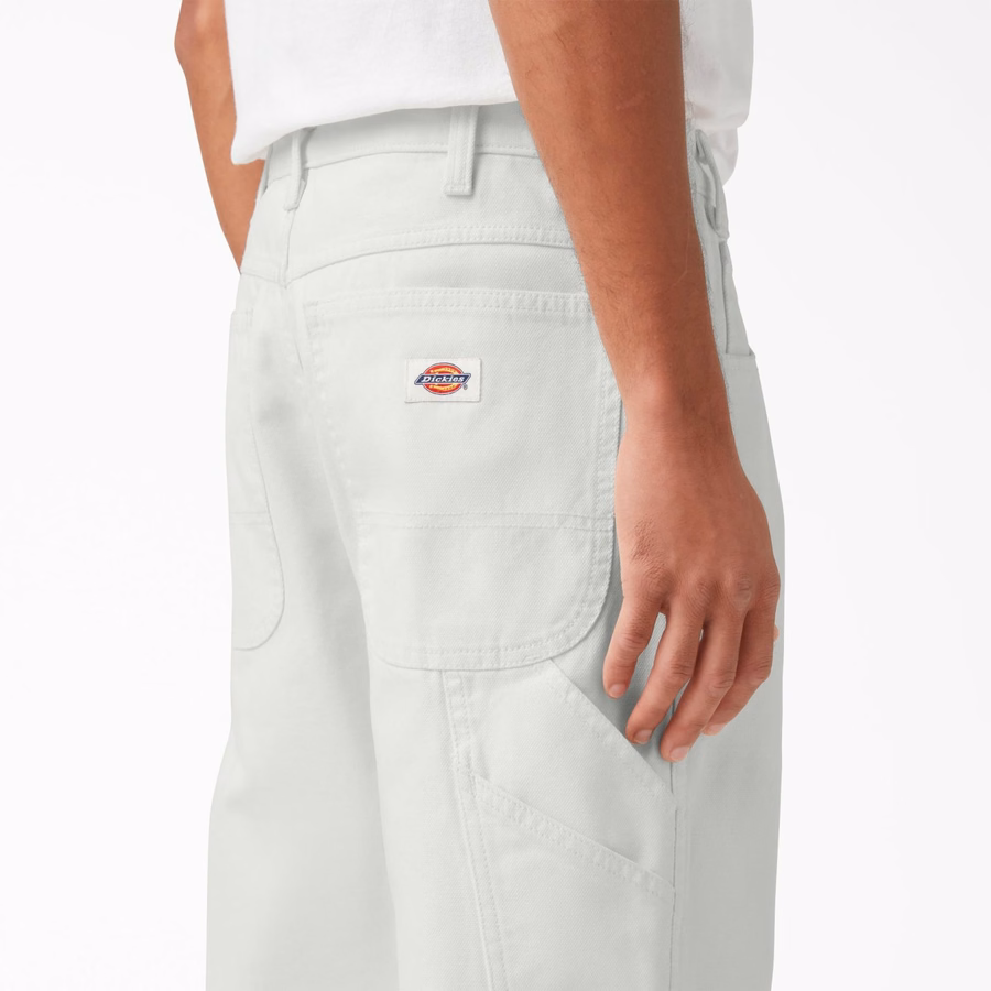 Pantaloni de tâmplărie relaxați, model Duck Stonewashed, croială lejeră