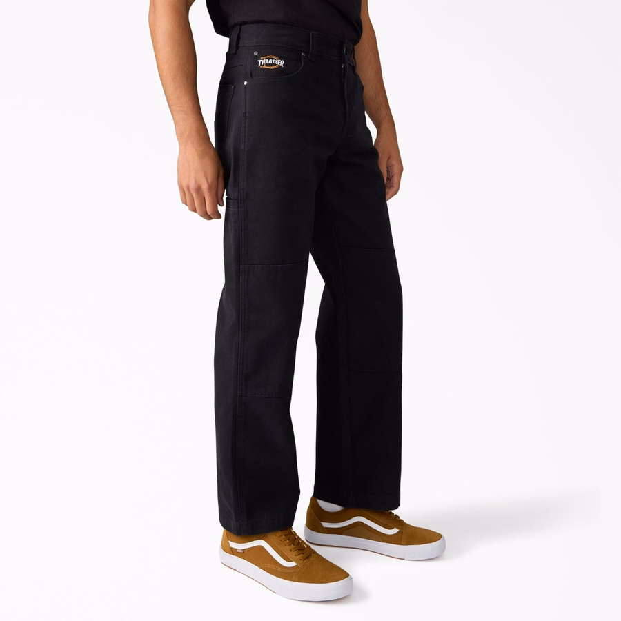 Pantaloni Dickies X Thrasher cu genunchi dublu