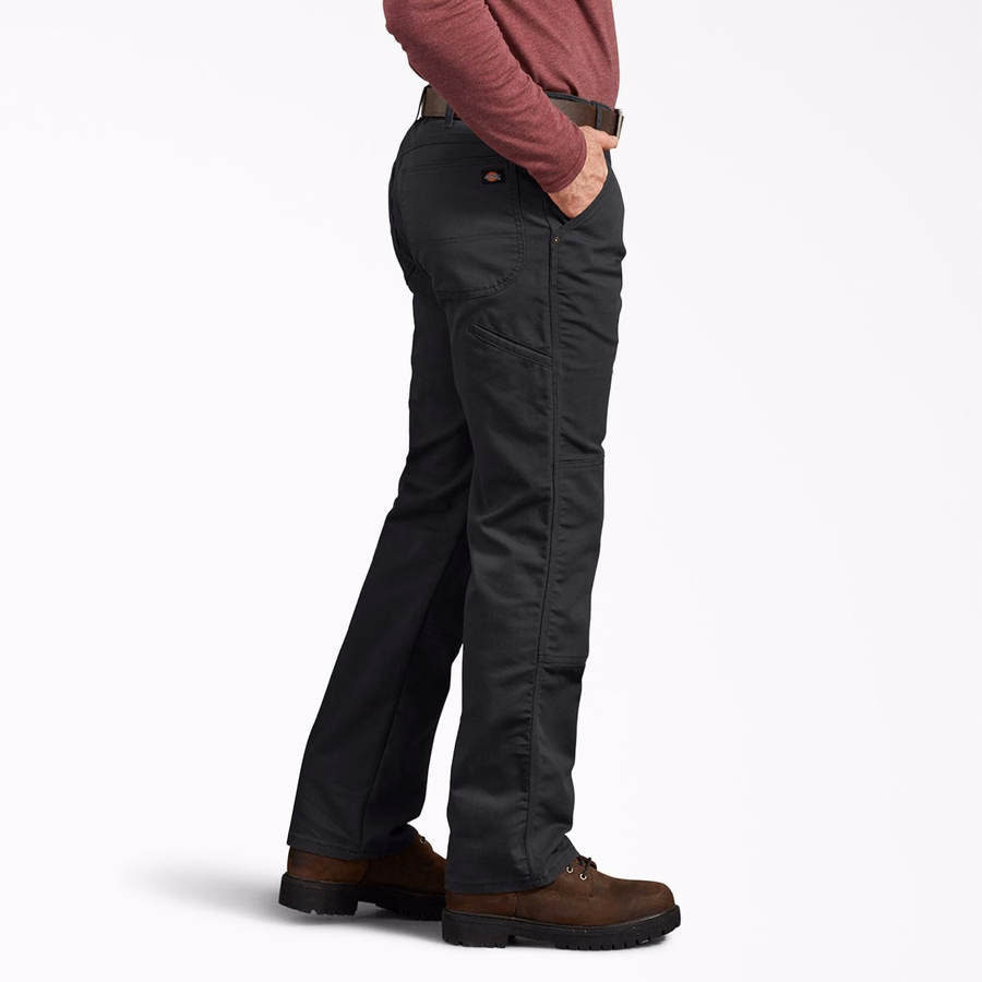 Pantaloni FLEX Regular Fit Duck cu croială dublă la genunchi