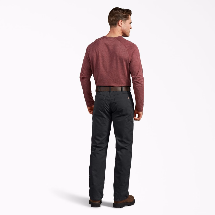 Pantaloni FLEX Regular Fit Duck cu croială dublă la genunchi