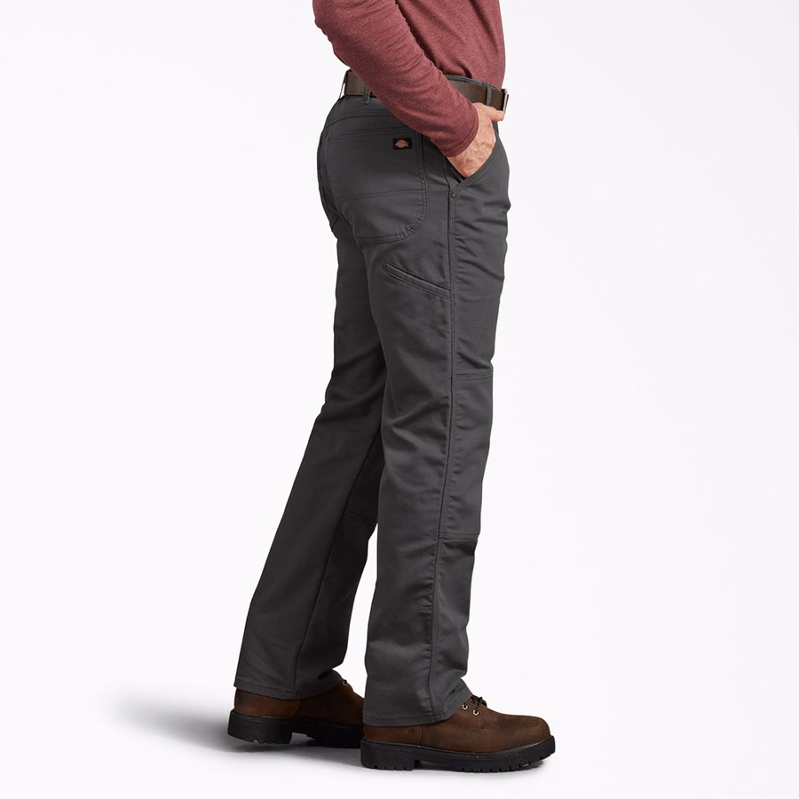 Pantaloni FLEX Regular Fit Duck cu croială dublă la genunchi