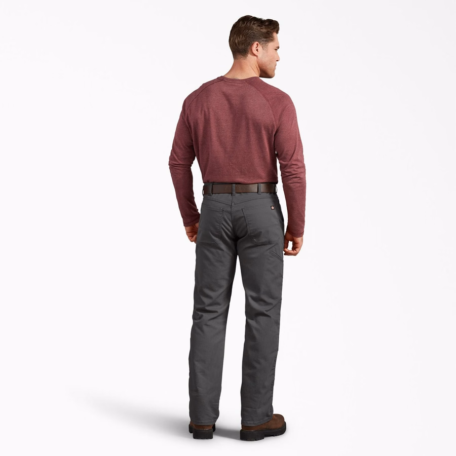 Pantaloni FLEX Regular Fit Duck cu croială dublă la genunchi