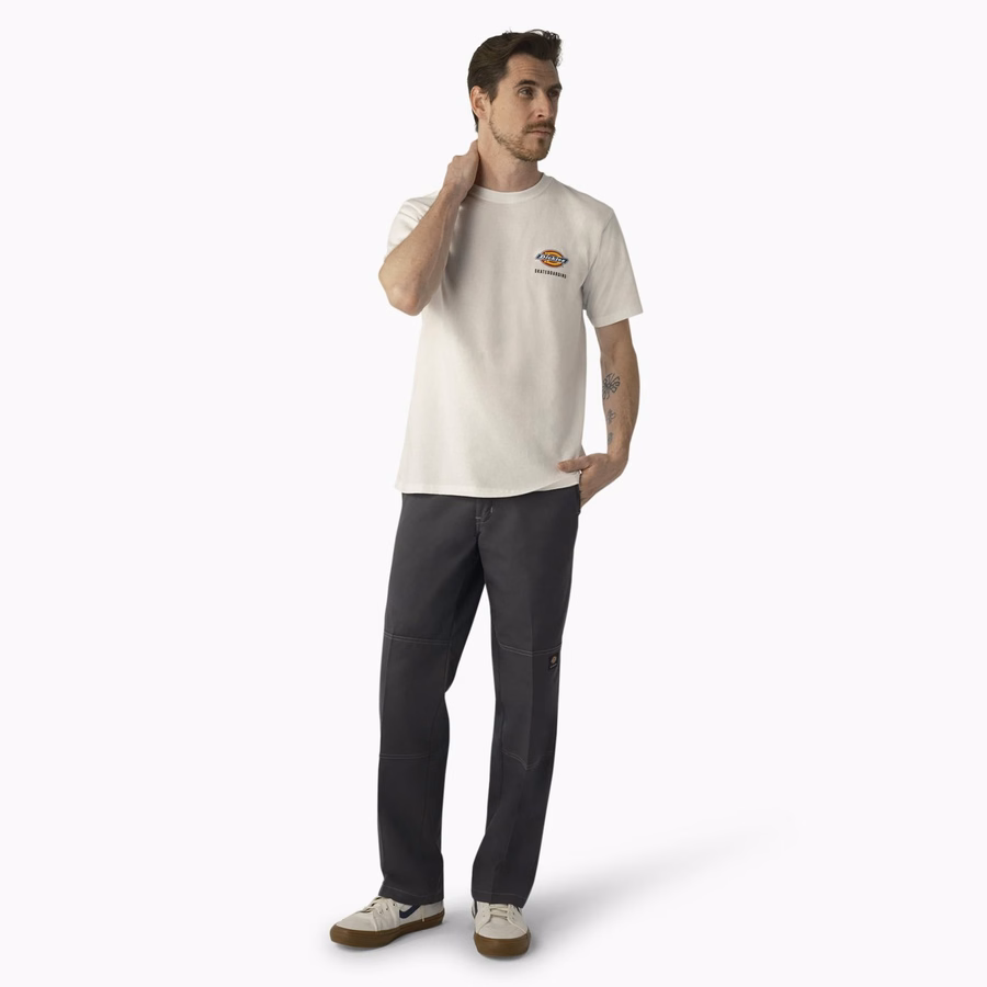 Pantaloni Dickies Skateboarding Regular Fit, cu croială dublă la genunchi