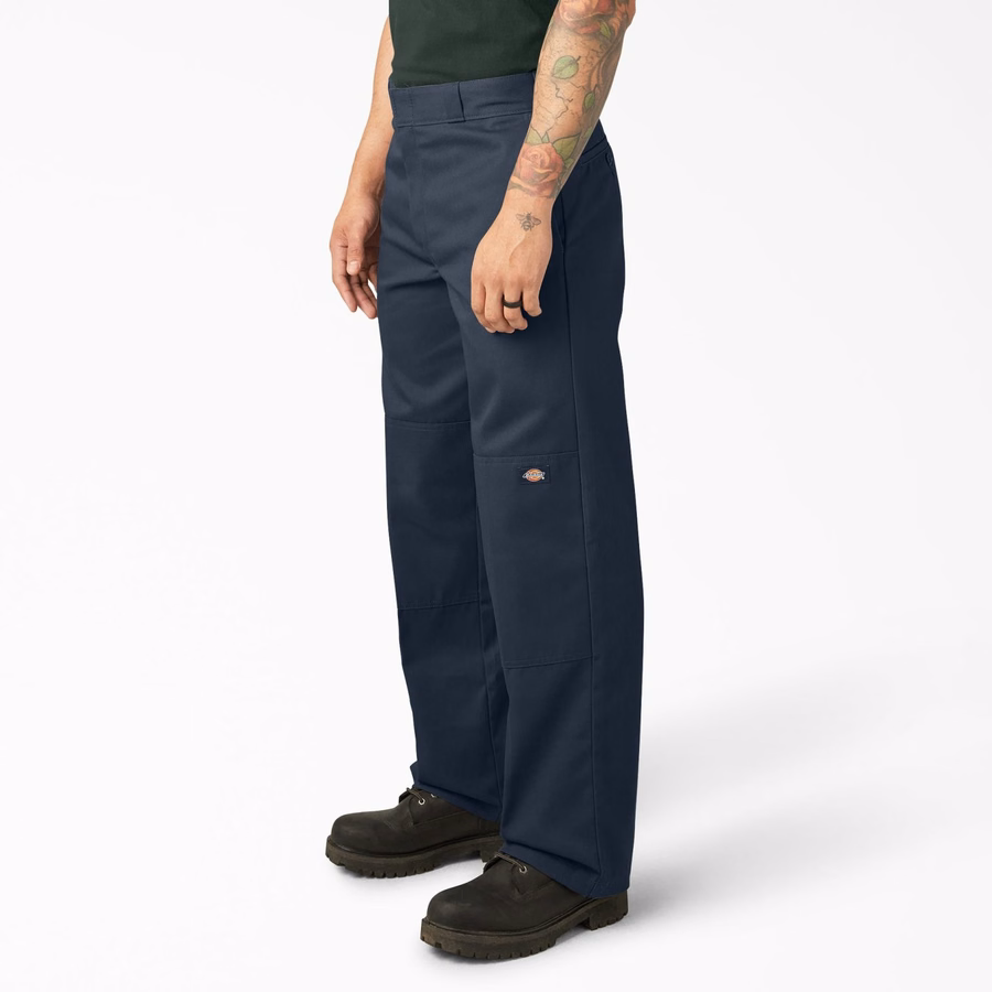 Pantaloni de lucru lejeri cu croială dublă la genunchi