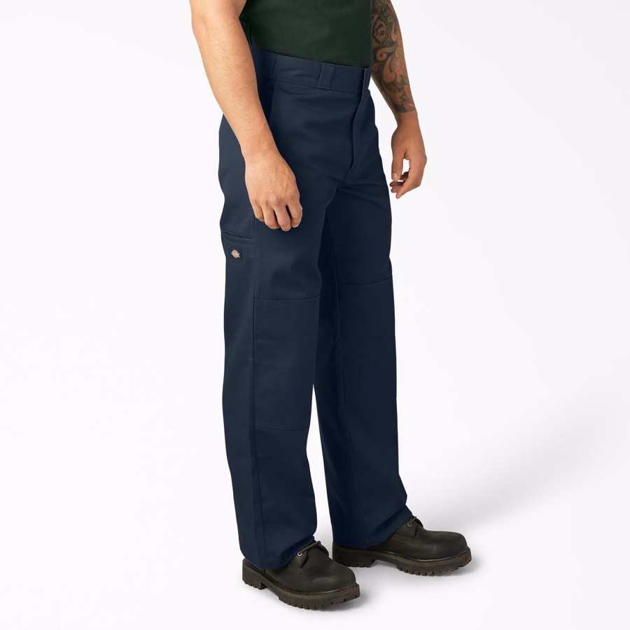 Pantaloni de lucru lejeri cu croială dublă la genunchi