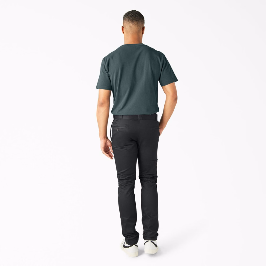 Pantaloni de lucru FLEX Skinny Fit până la genunchi dubli