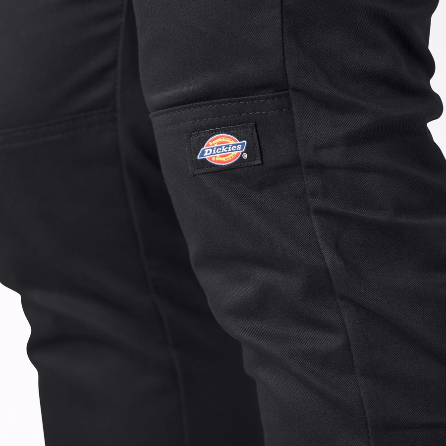 Pantaloni de lucru FLEX Skinny Fit până la genunchi dubli