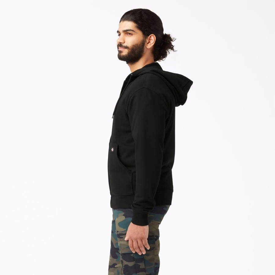 Hanorac cu fermoar din fleece de greutate medie