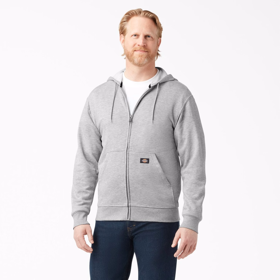 Hanorac cu fermoar din fleece de greutate medie