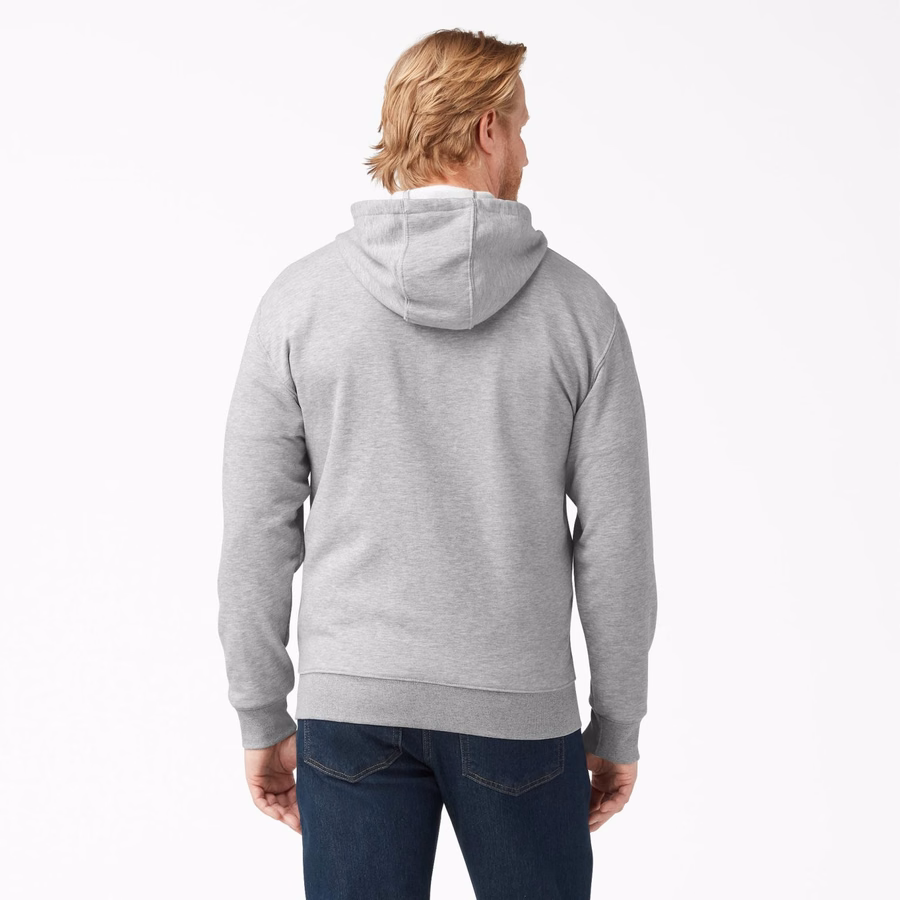 Hanorac cu fermoar din fleece de greutate medie