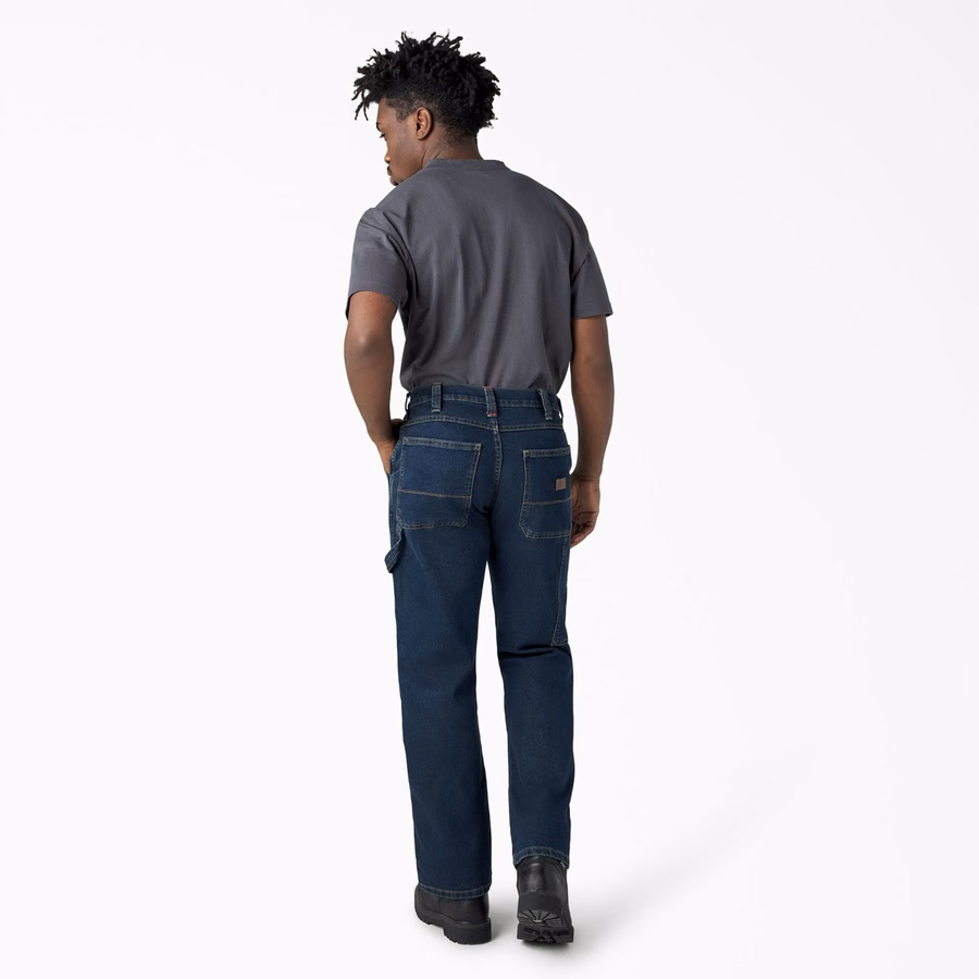 Blugi FLEX Relaxed Fit cu croială dublă la genunchi