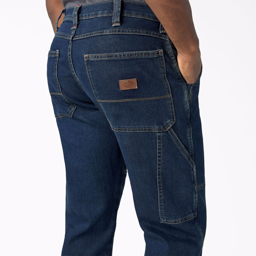 Blugi FLEX Relaxed Fit cu croială dublă la genunchi