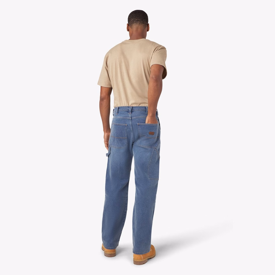 Blugi FLEX Relaxed Fit cu croială dublă la genunchi
