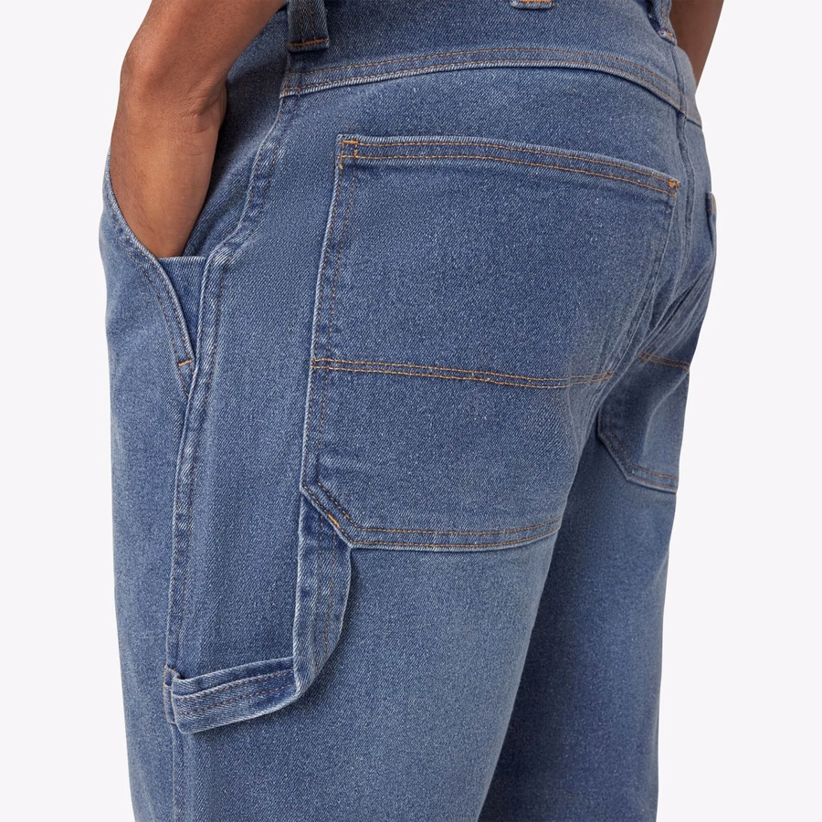 Blugi FLEX Relaxed Fit cu croială dublă la genunchi