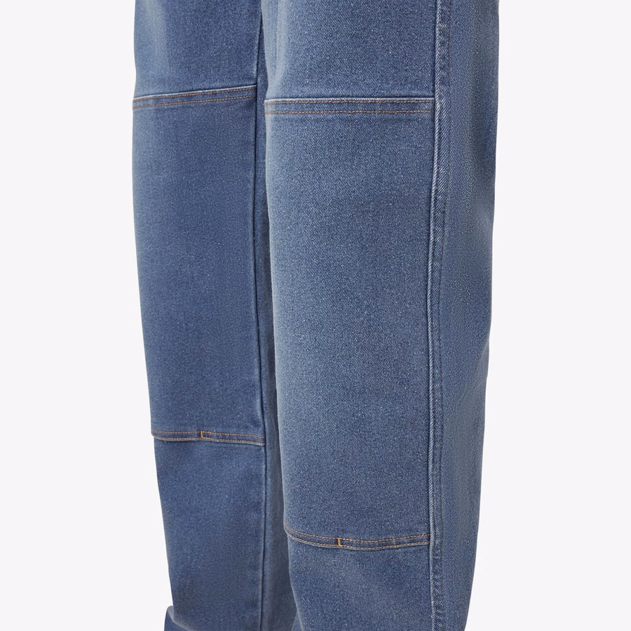 Blugi FLEX Relaxed Fit cu croială dublă la genunchi