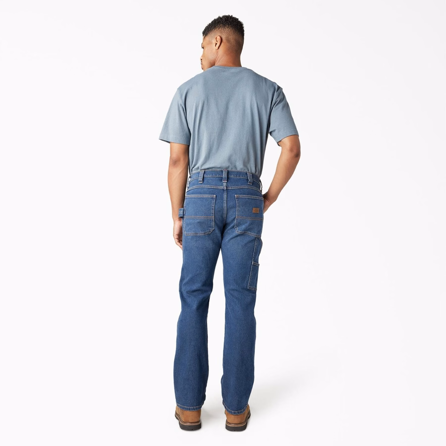 Blugi utilitari FLEX cu croială regulată, stil Carpenter