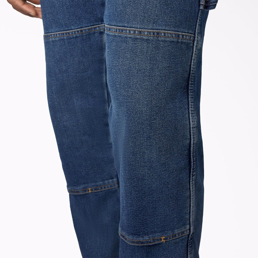 Blugi FLEX Relaxed Fit cu croială dublă la genunchi