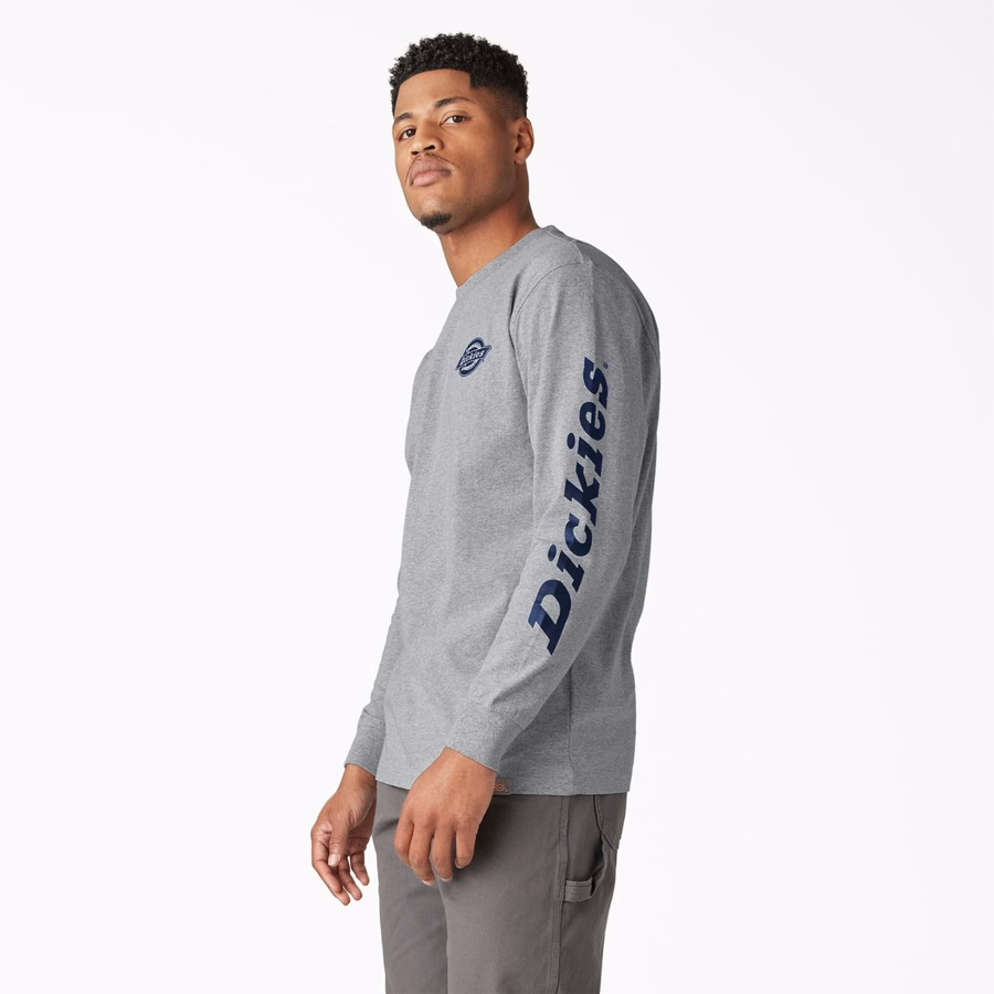 Tricou cu mânecă lungă și logo Heavyweight